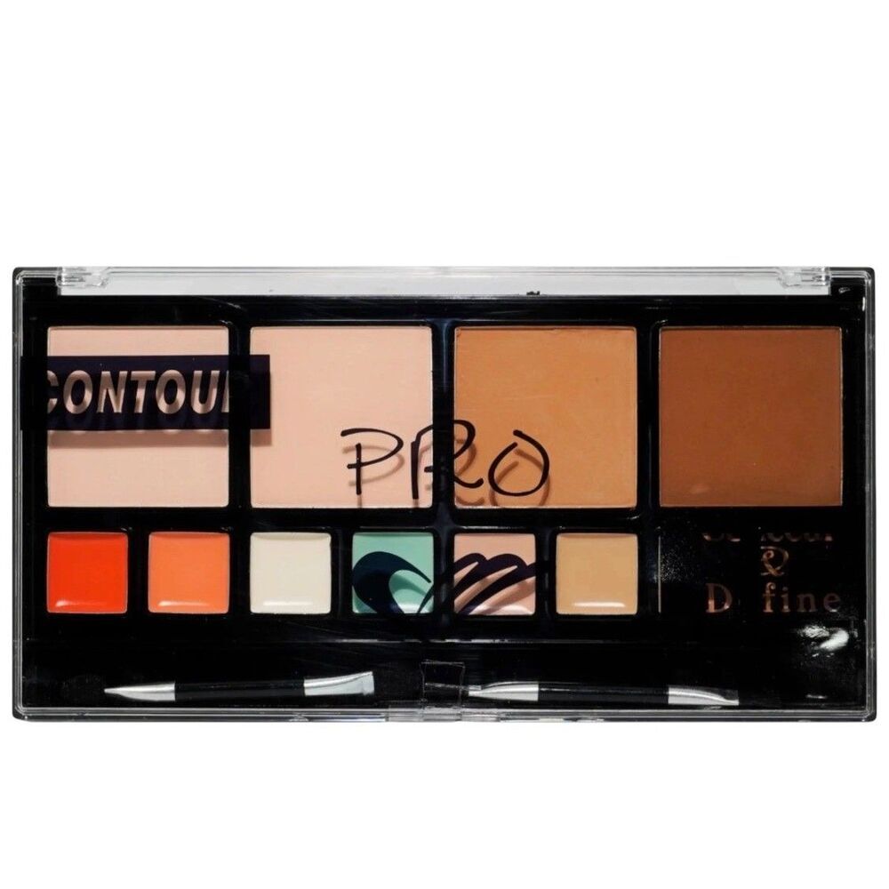 Amuse Pro Conceal & Define Contour Palette 12 Shades Cream Powder KL165 NEW